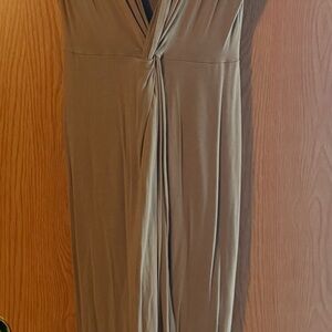 Rolla Coster Brown Ruched Bodycon Maxi Dress